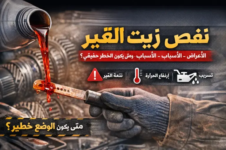 نقص زيت القير وأهم الأعراض مثل نتعة القير وتأخر التبديل