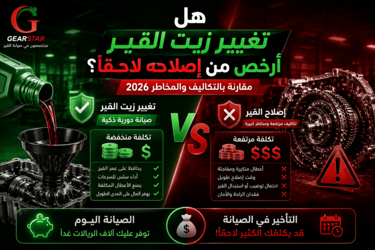 تغيير زيت القير