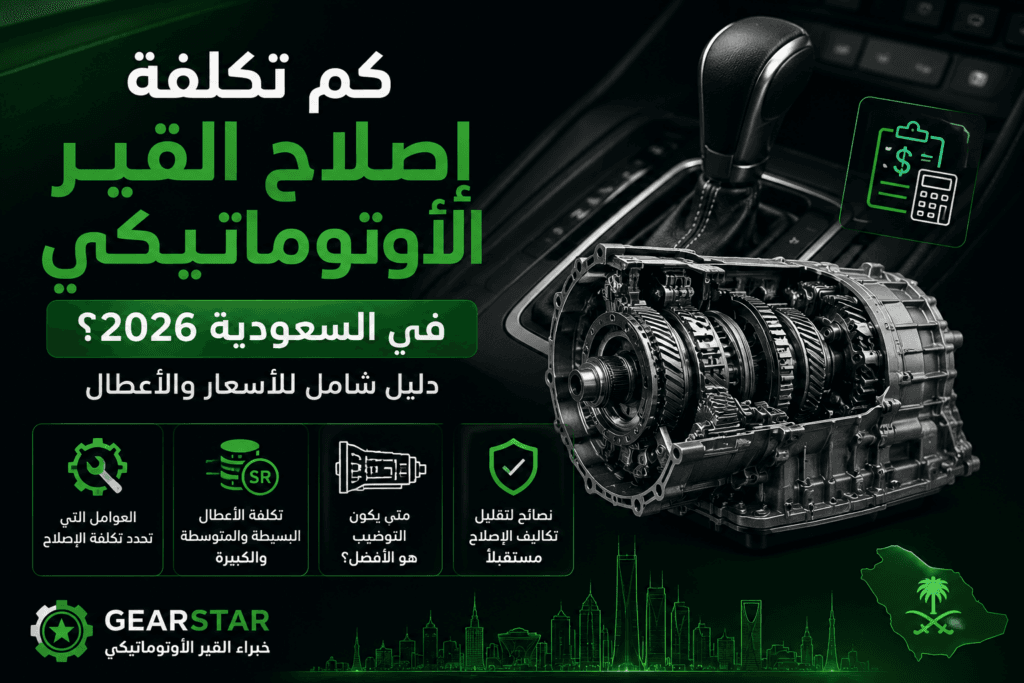 كم تكلفة إصلاح القير الأوتوماتيكي في السعودية