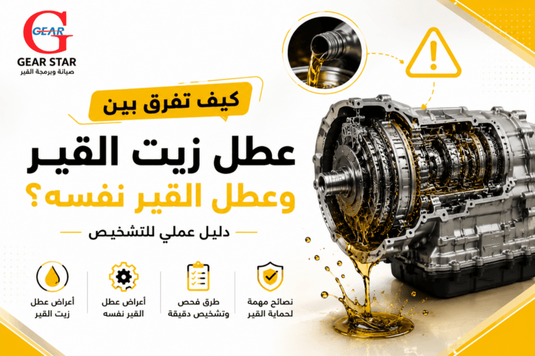 كيف تفرق بين عطل زيت القير وعطل القير نفسه