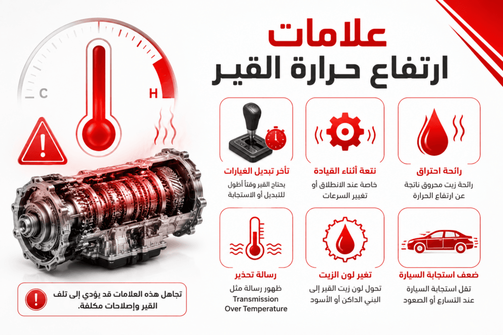 كيف تؤثر حرارة الصيف في السعودية على القير الأوتوماتيكي؟ 2 علامات ارتفاع حرارة القير