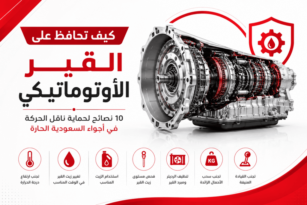 كيف تحافظ على القير الأوتوماتيكي في أجواء السعودية الحارة؟ 1 كيف تحافظ على القير الأتوماتيكي
