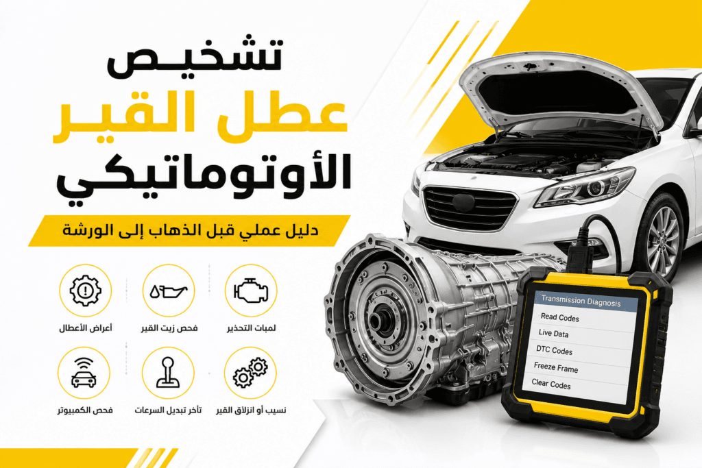 كيف تشخص عطل القير الأوتوماتيكي قبل الذهاب إلى الورشة؟ دليل عملي خطوة بخطوة 1 عطل القير الأوتوماتيكي